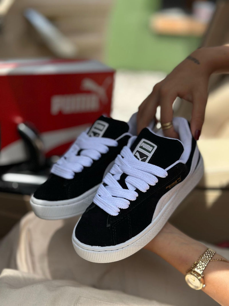 TÊNIS PUMA SUEDE PRETO E BRANCO