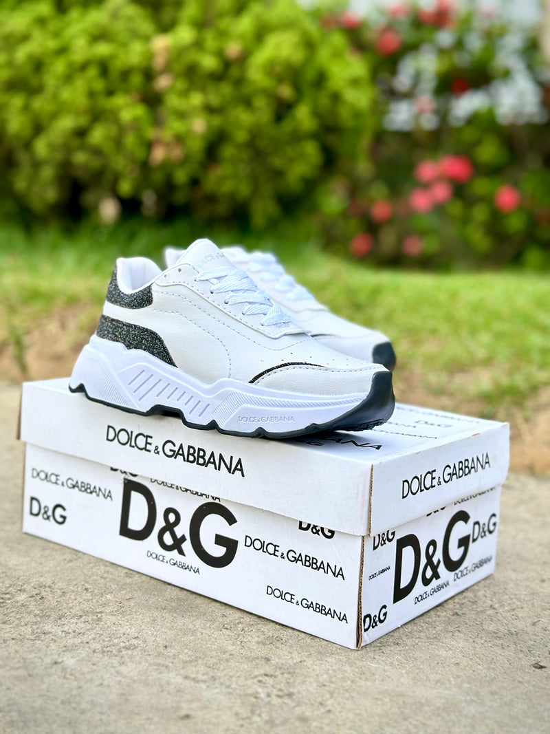 TÊNIS D&G PLATAFORMA BRANCO