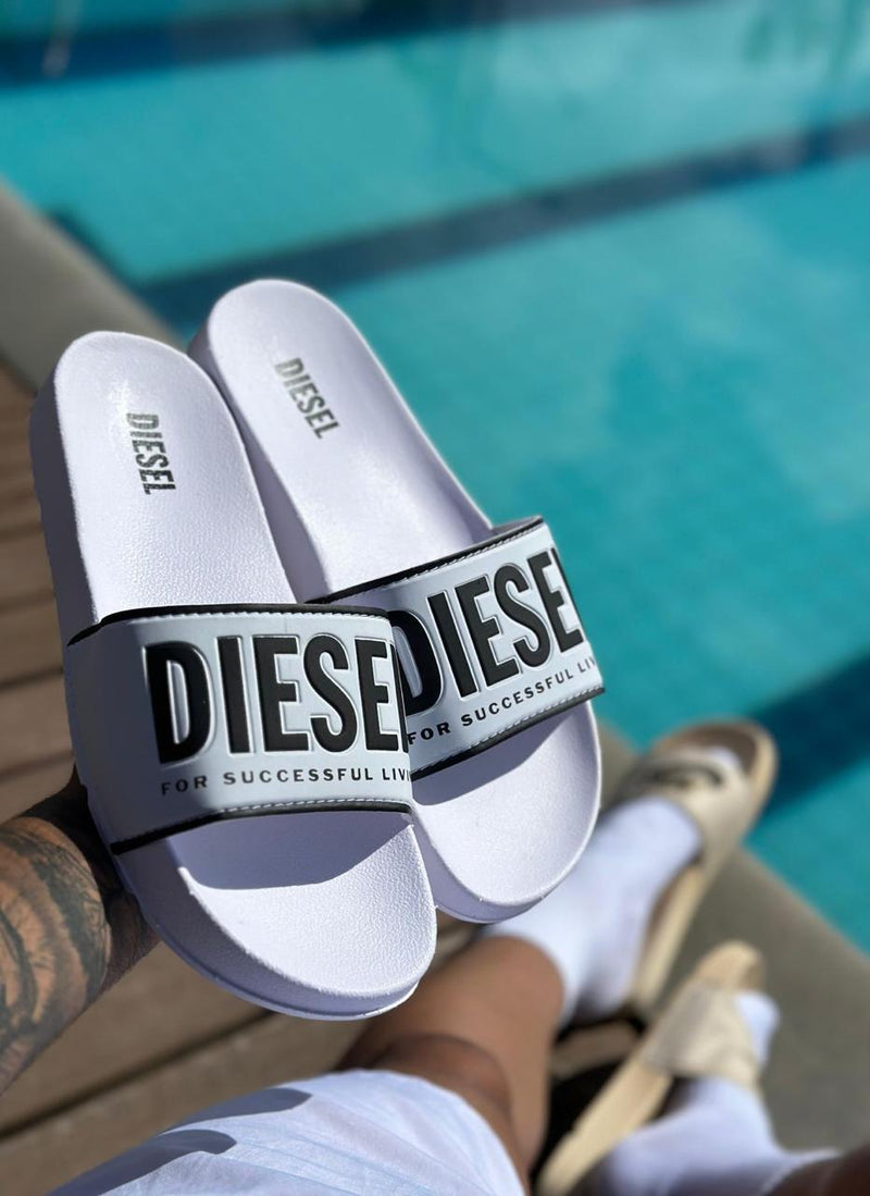 SANDÁLIA SLIDE DIESEL WHITE