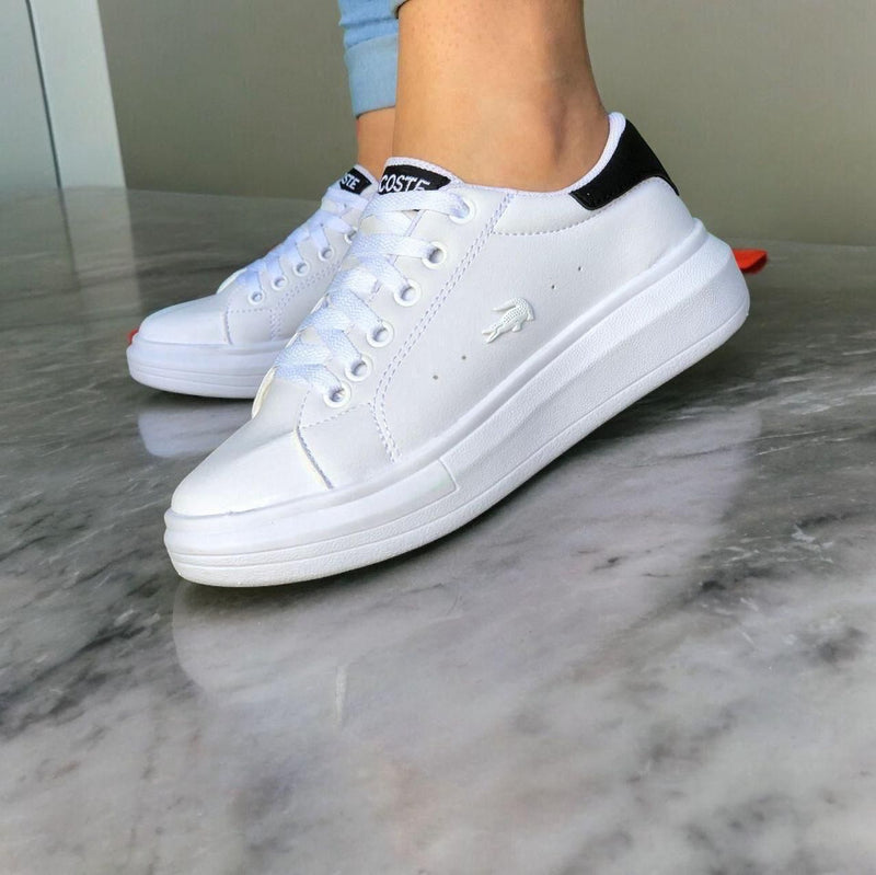 TÊNIS LACOSTE PLATAFORMA WHITE