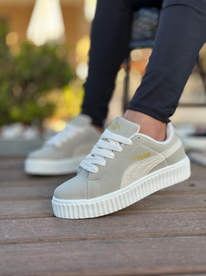 TÊNIS PUMA SUEDE PLATAFORMA CINZA